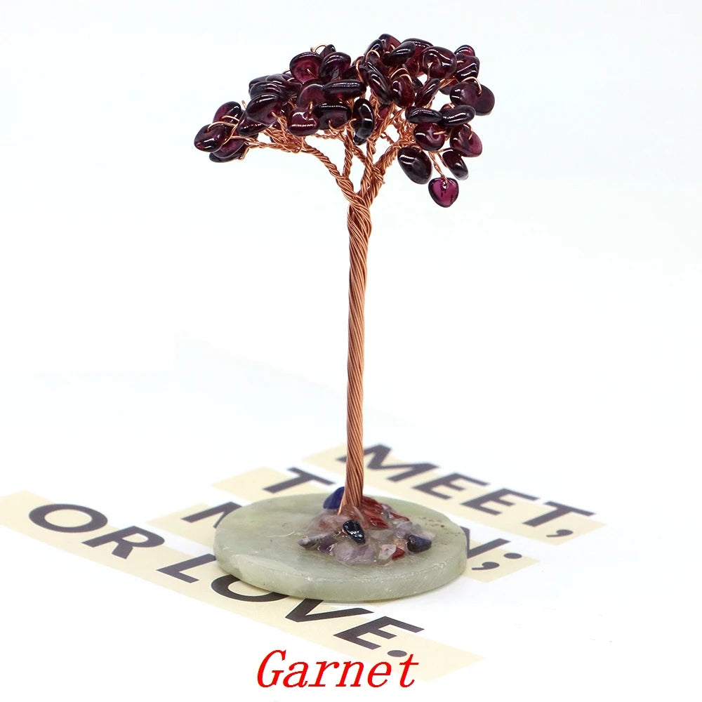 Kristall Achat Geldbaum für Feng Shui und positive Energie im Zuhause