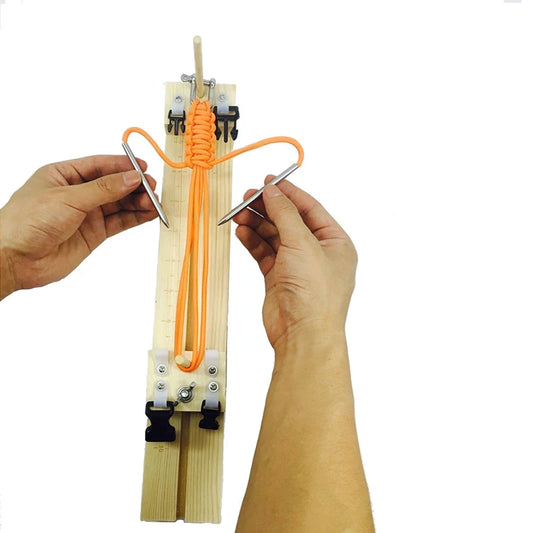 DIY Paracord Jig aus Holz – Verstellbarer Armband Maker für Hobby Bastler