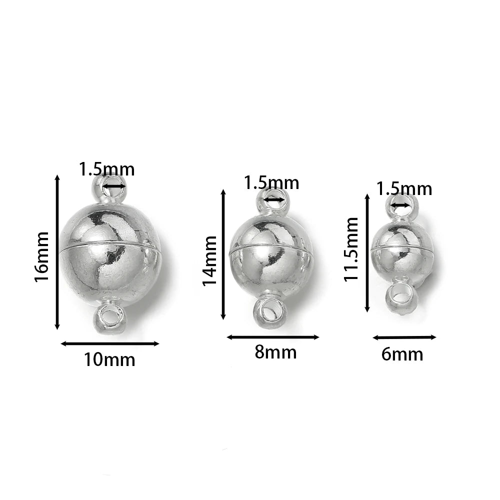 Runde magnetische Verschlüsse für DIY Schmuck Bastelprojekte