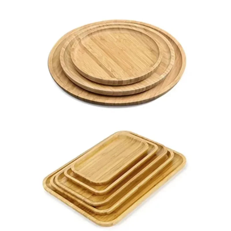 Natürliches Bambus-Tablett – Robust, stylish im minimalistischen Japan-Design, 1 Stück