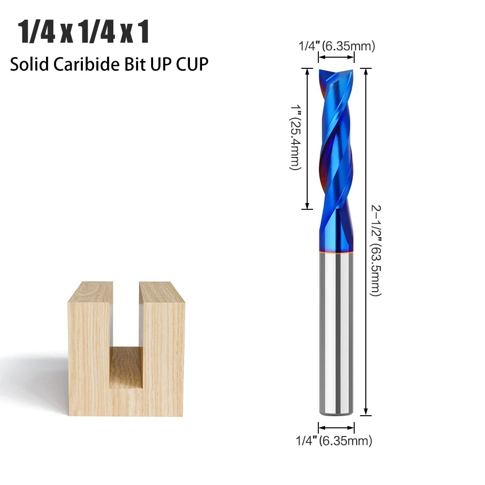 Gerader Schaftfräser aus legiertem Wolframkarbid für Holzbearbeitung