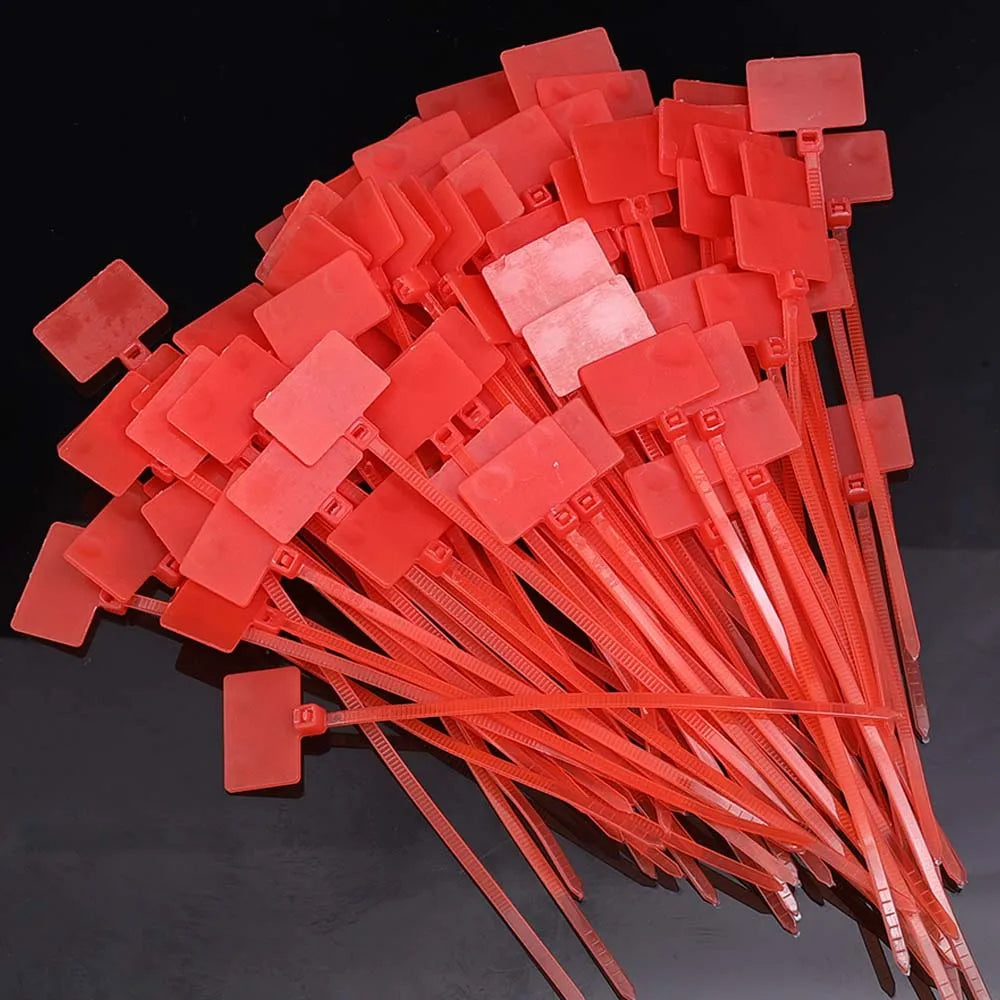 Nylon Kabelbinder Set 100/500 Stk – Selbstsichernd Marker Etikett Büro Garten