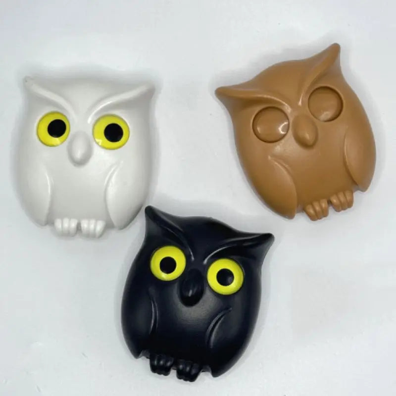 Blinkende Eule magnetischer Schlüsselhaken selbstklebend für Wand und Tür