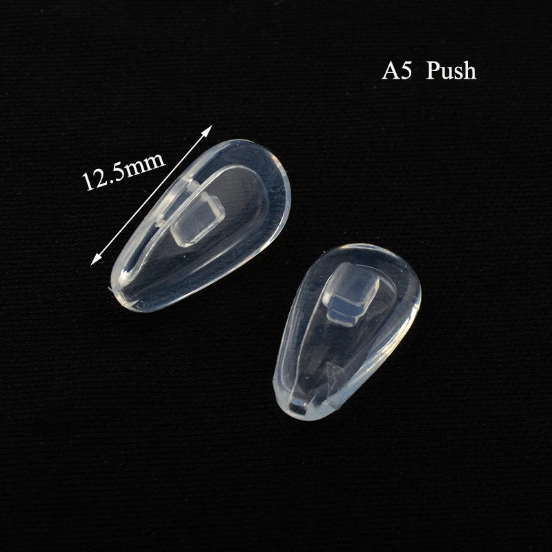 250 Paar superweiche Luftkammer Silikon Nasenpads für optische Brillen