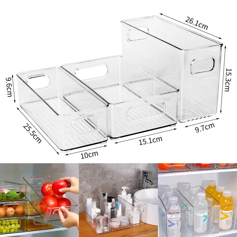 Transparente Kühlschrankbox – Robuste PET Aufbewahrung für Obst - Gemüse