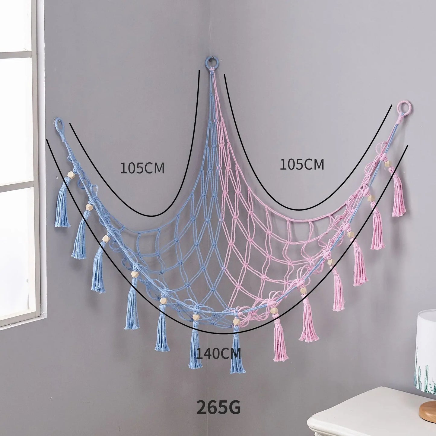 Spielzeug Hängematte Kinderzimmer Wand Ecke Netz Organizer Stauraum