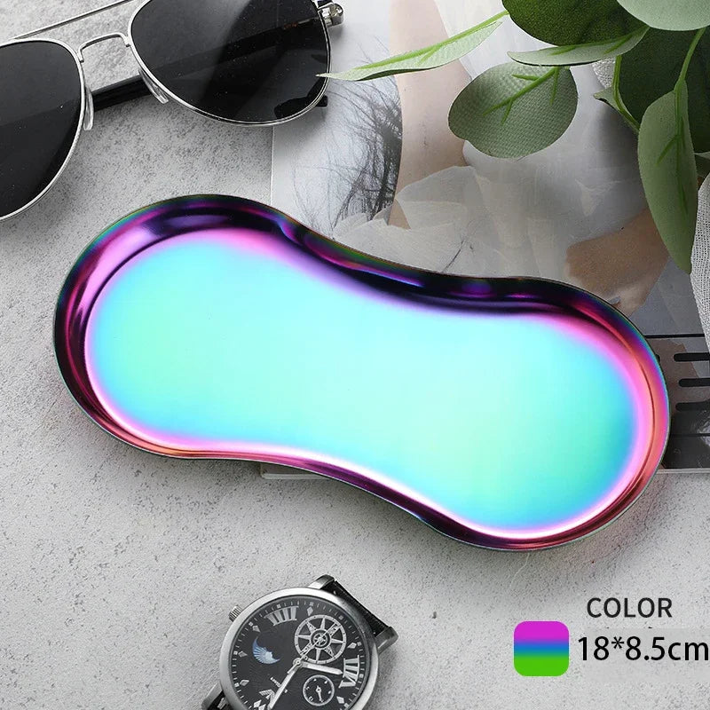 Edelstahl Tablett für Kosmetik und Schmuck – Modern & Praktisch-Yabubest - Home & More