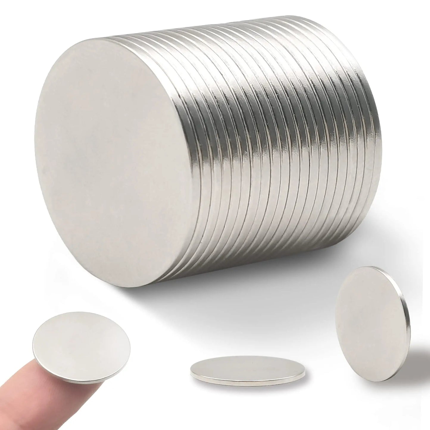 20x1mm Vielseitige Magnete für Whiteboard, Kühlschrank & Basteln – Klein & Stark