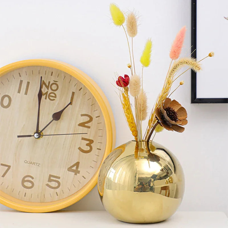 Nordic Keramik Vase Oval Rund für moderne Wohnzimmer Dekoration