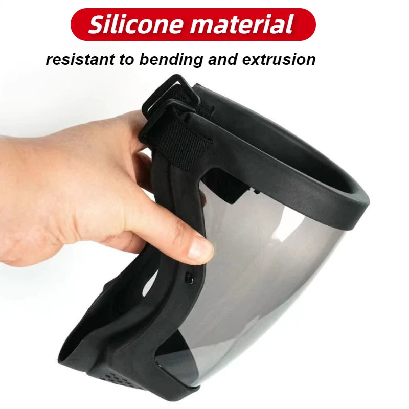 Transparenter Gesichtsschutz für Küche und Heimwerk Projekte