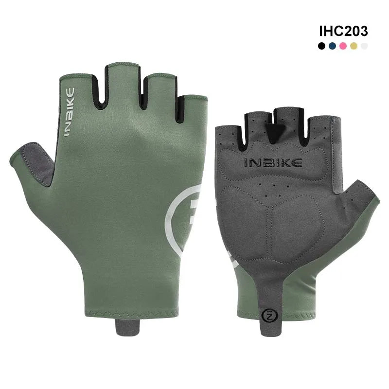 Halbfinger Radhandschuhe mit Stoßdämpfung atmungsaktiv Unisex Sommer