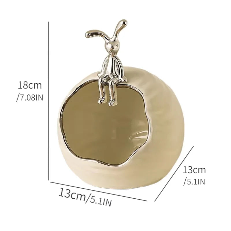 Dekorative Keramik Aufbewahrungsschale für Schlüssel und Schmuck