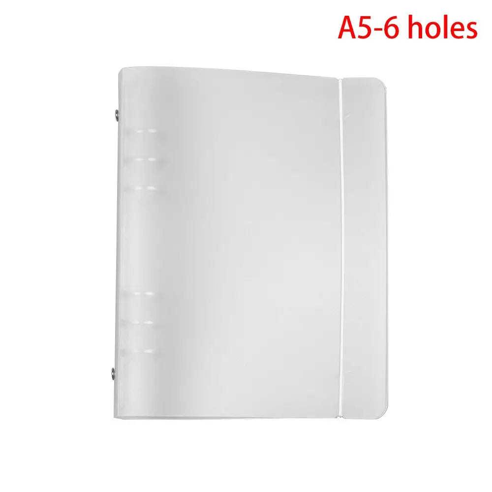 Matt durchscheinende PP Notizbuch Huelle Ringordner A4 B5 A5 A6 A7