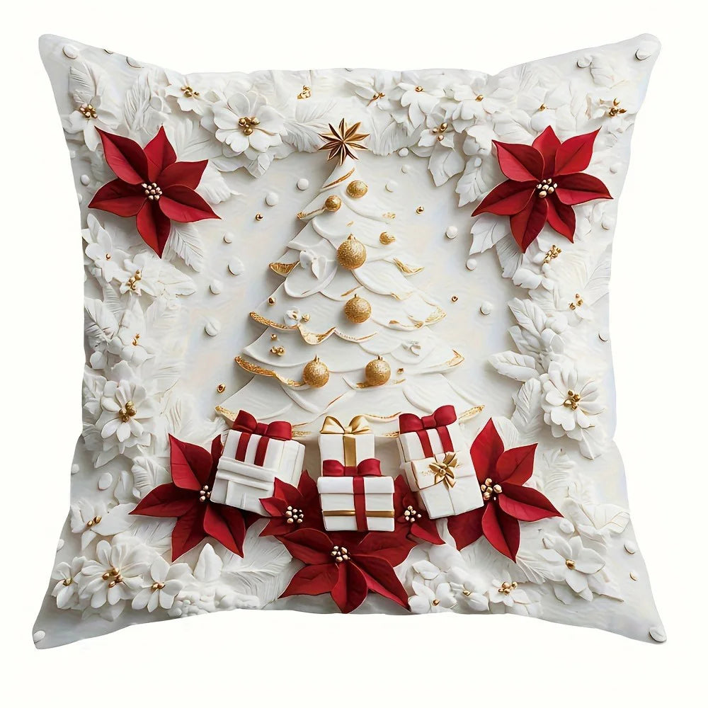 Dekorative Kissenbezüge für festliche Heimdekoration zum Weihnachtsfest