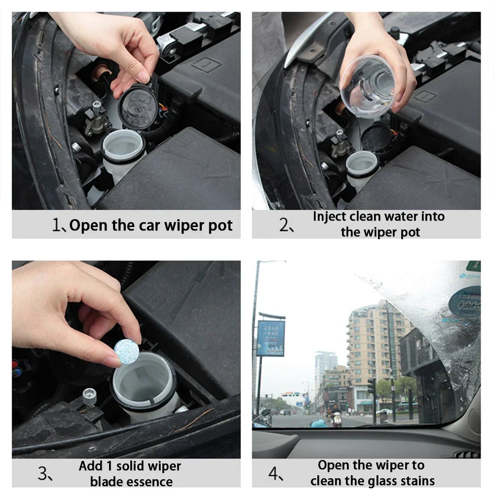 Praktische Reinigungstabletten für Auto Windschutzscheibe Konzentrierte Formel-Yabubest - Home & More