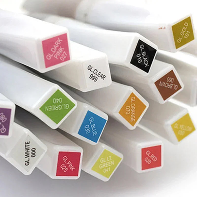 Mehrfarbiger Bling Pinselstift mit funkelndem Aquarellglitzer