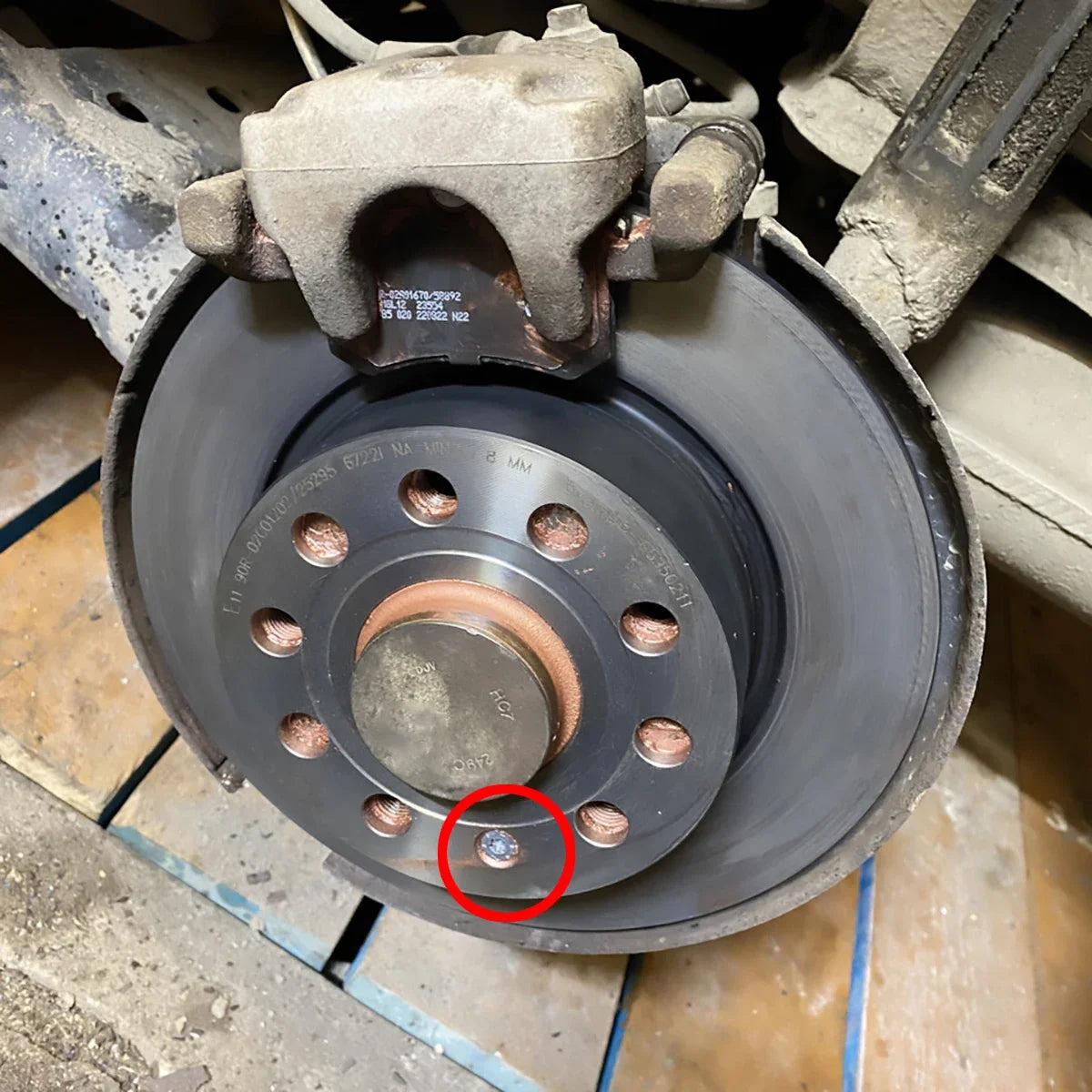 4X Innensechskant-Senkkopfschrauben Edelstahl für Bremsscheiben VW Modelle