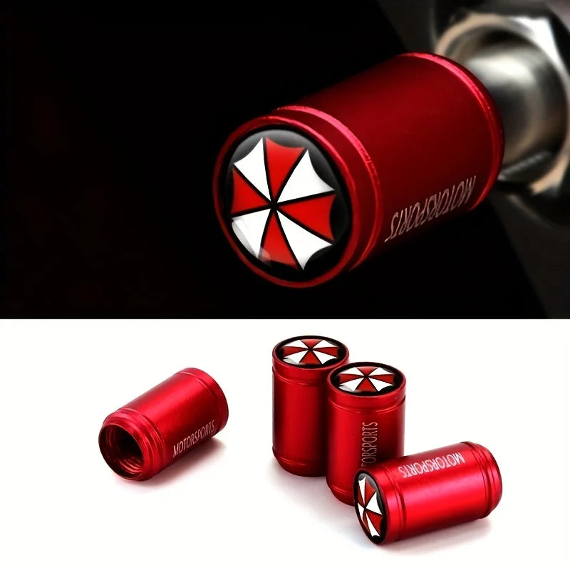 Aluminium Ventilkappen Set mit Rostschutz für Auto und Fahrrad