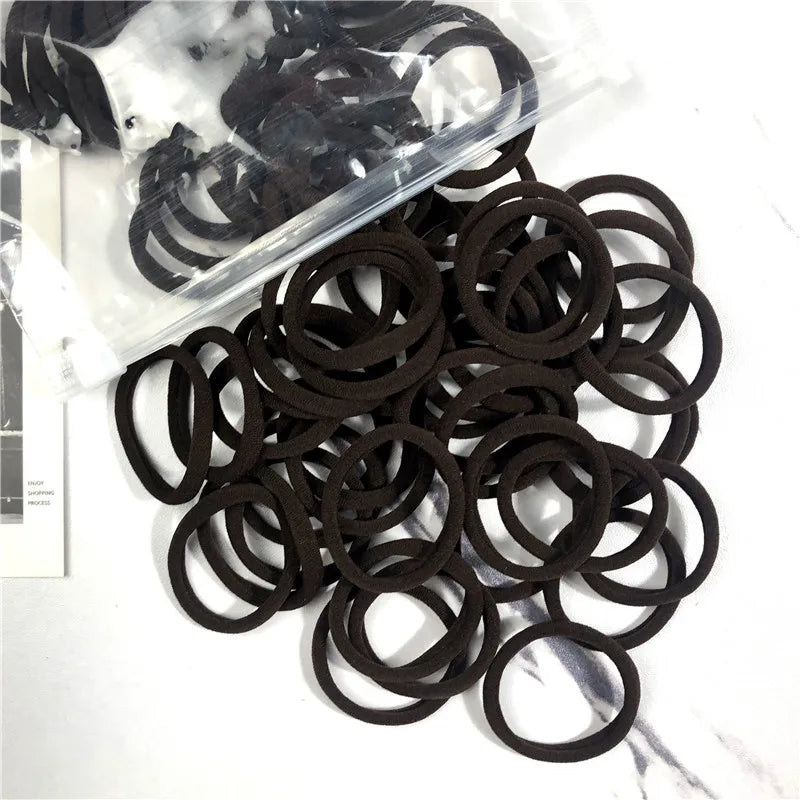 20/50 Teile/satz Haarbänder für Frauen Mädchen Grundlegende Haar Gummi Krawatten Seile 4 cm Einfache Elastische Stirnband Haar Zubehör pferdeschwanz Halter - Yabubest - Home & More