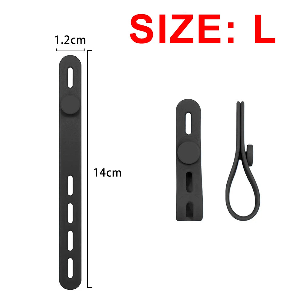 Elastische Silikon-Kabelbinder 12mm breit verstellbar wiederverwendbar