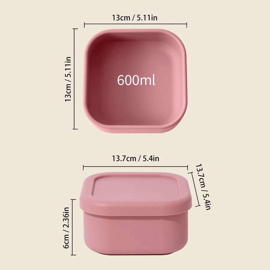 Silikon Lunch Box BPA frei Mikrowellengeeignet Food Storage für Kinder