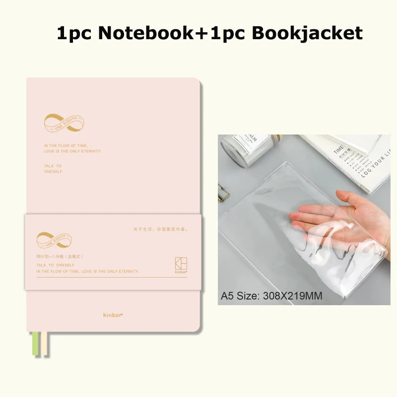 A5 Undatierter Wochenplaner Notizbuch PU-Leder – Ziele, Finanzen, ToDo