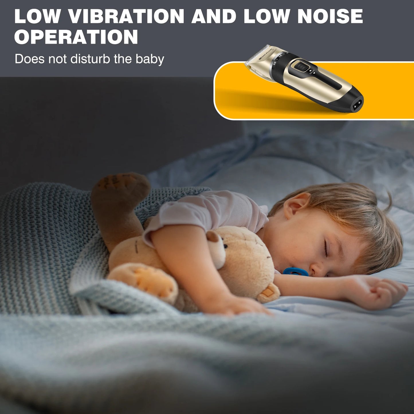 Kabelloser Profi Haarschneider mit Ultraschall Präzisionstrimmer