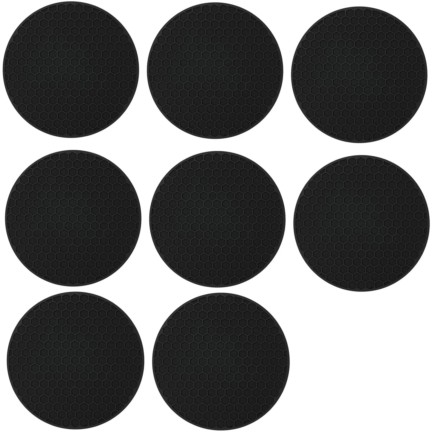 Silikon Untersetzer Set mit Halter – Rutschfest für Heiß - Kalt - Tassen - Gläser