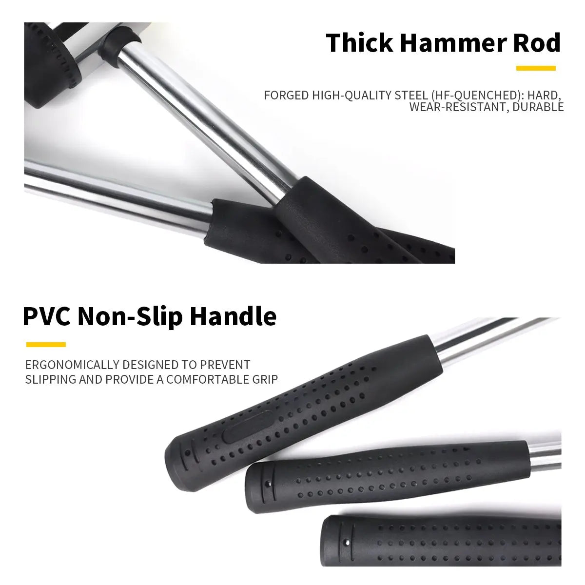 Multifunktionaler Gummihammer mit doppeltem Kopf 25-45 mm für Glasur und Fenster