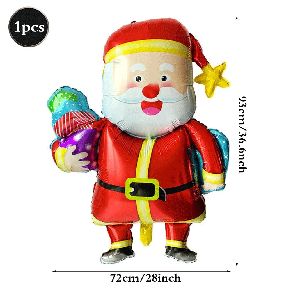 Festliche Weihnachts Folienballons Santa Rentier Schneemann für Partys