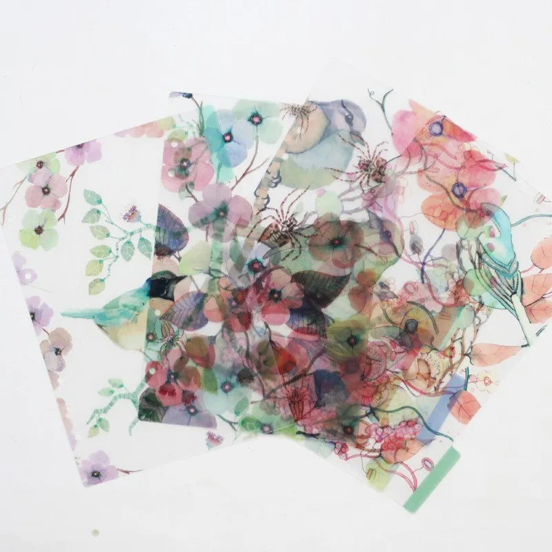 PP Trennblätter A5 A6 5er Set Spiral Notizbuch Register