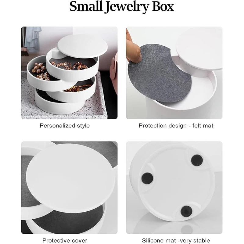 Rotierende mehrschichtige Schmuckbox – Nordisch Design Organizer für Accessoires