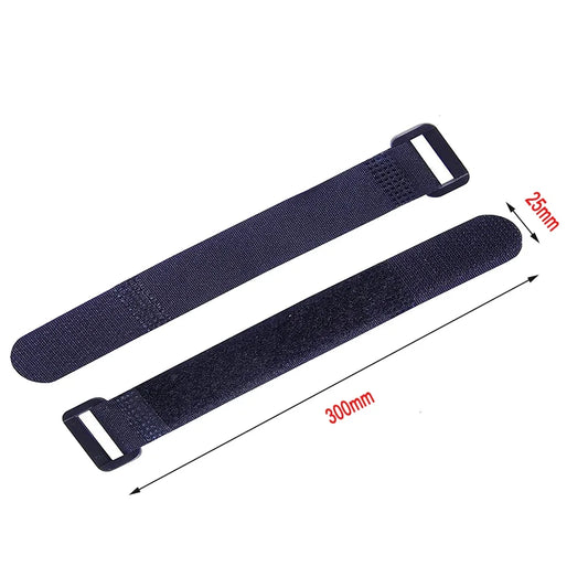 Set 5x wiederverwendbare Nylon Klettbänder 2,5x30cm Kabelbinder flexibel