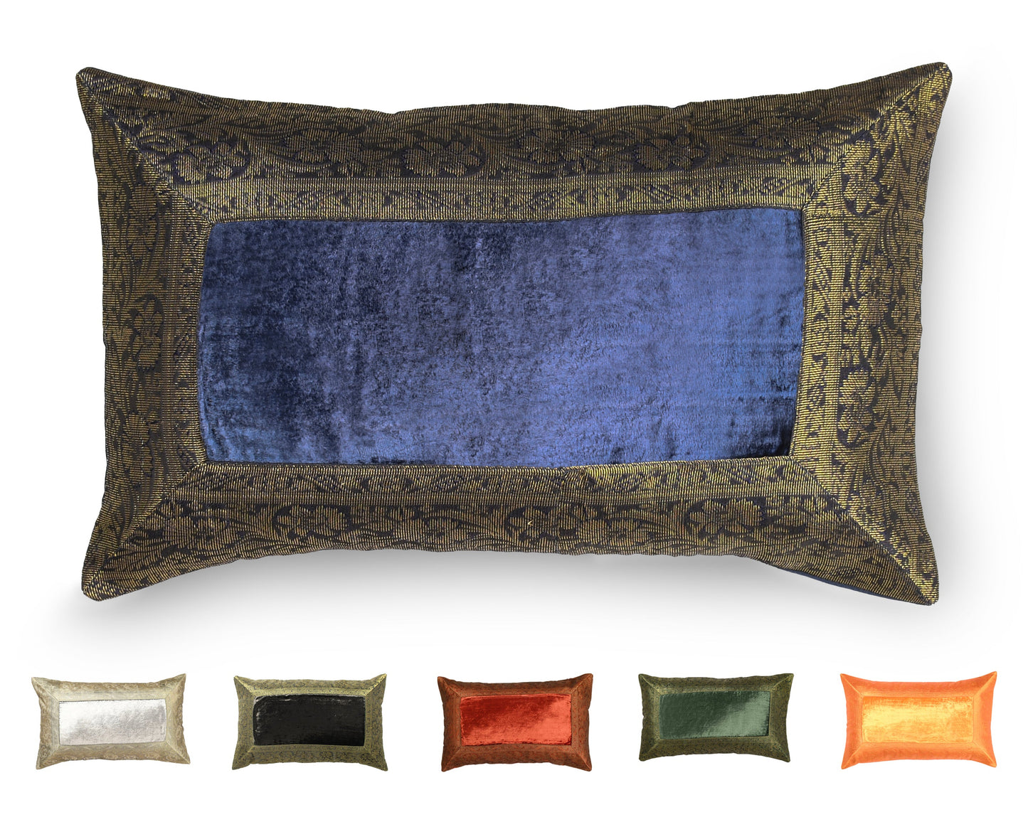 Orientalische Kissenbezüge aus Baumwolle Samt und Brokat 30 x 50 cm-Aga's Own