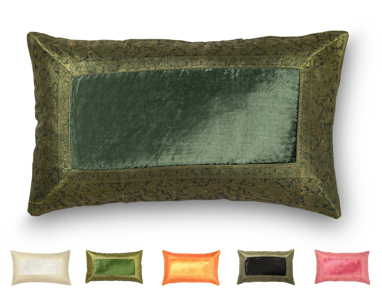 Orientalischer Kissenbezug 30x50 aus Brokat Samt und Baumwolle-Aga's Own