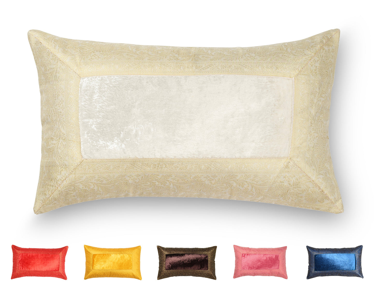Orientalische Kissenbezüge aus Baumwolle Samt und Brokat 30 x 50 cm-Aga's Own