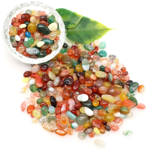 Naturstein Trommelkies Achat Quarz für Deko, Heilung & DIY Projekte