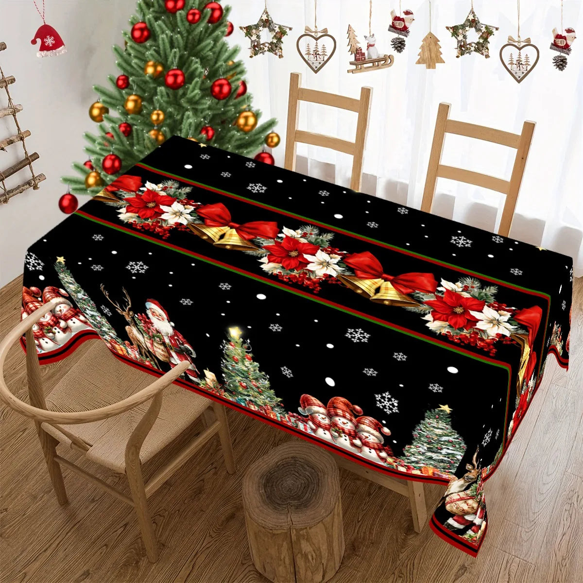 Festliche Weihnachtstischdecke mit Weihnachtsmann für festliche Anlässe