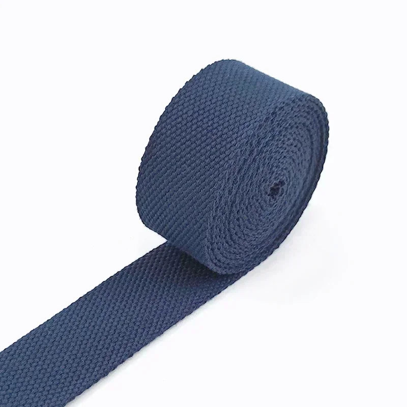 5M Polyester Baumwoll Gurtband 2mm dick für Rucksack Gürtel Kleidung 20-50mm breit