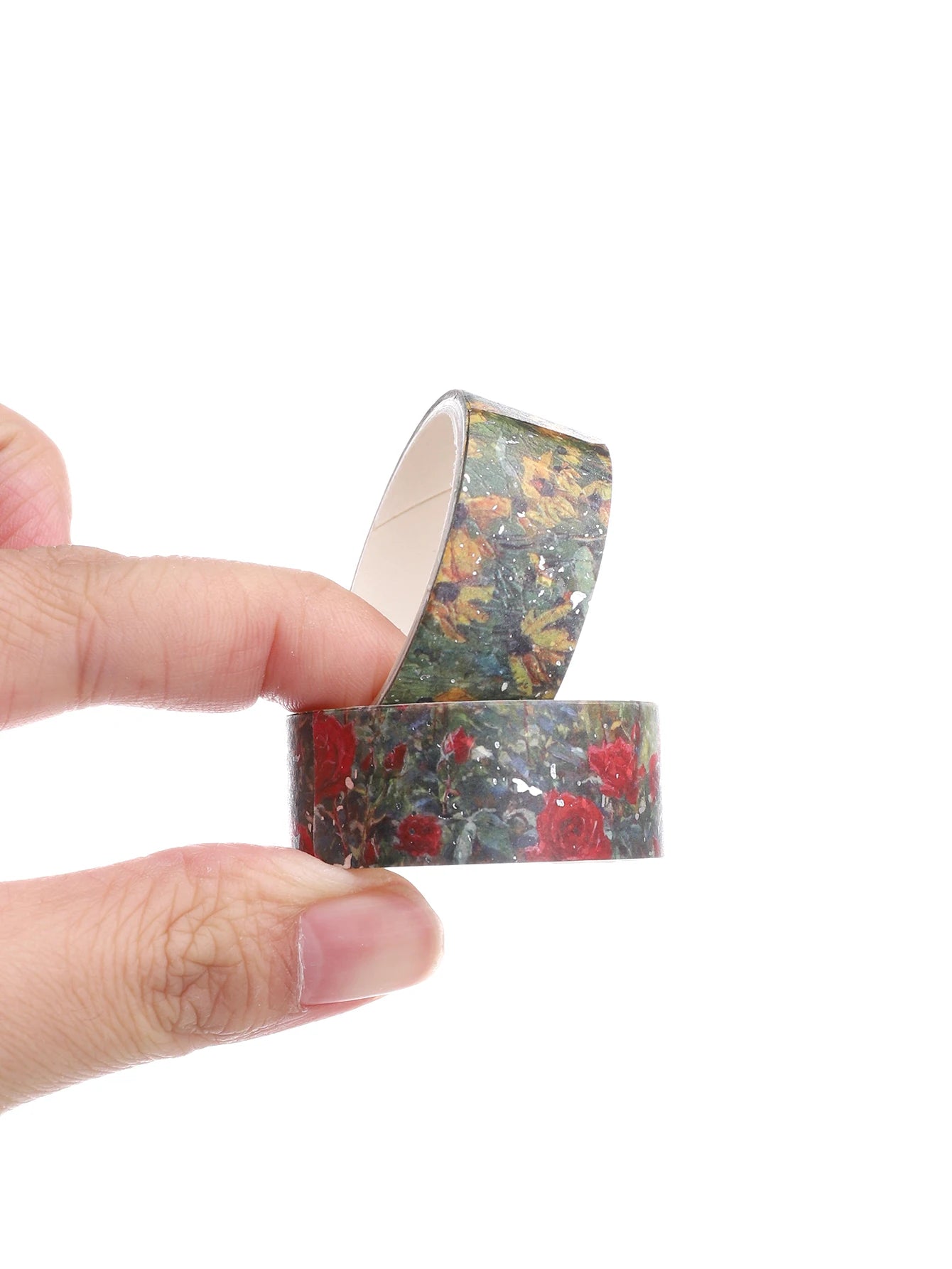12er Set buntes florales Washi-Tape für kreatives Scrapbooking - DIY