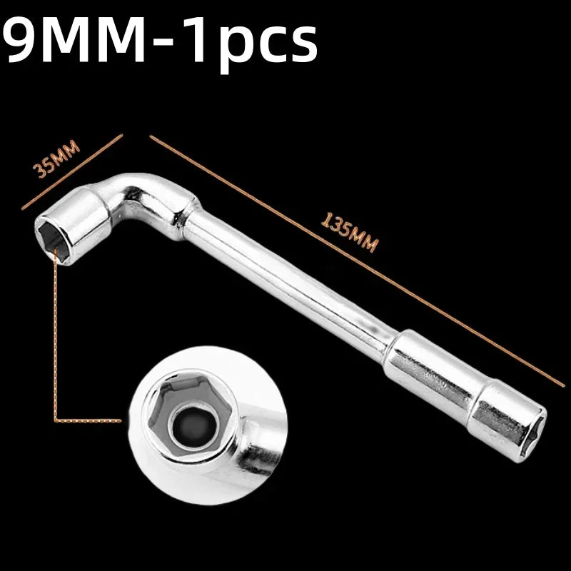 Robuster L-förmiger Hexagon Steckschlüssel 6-15mm – Kraftsparend - präzise