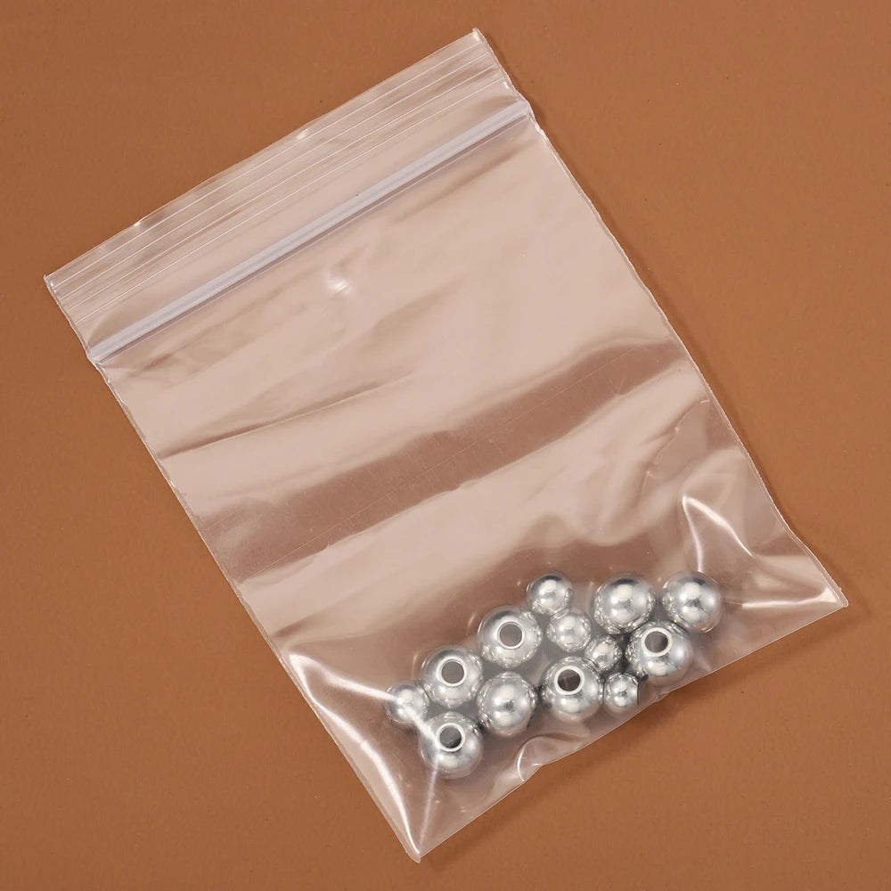Edelstahl Gold Spacer Perlen Set 100 Stück Verschiedene Größen DIY