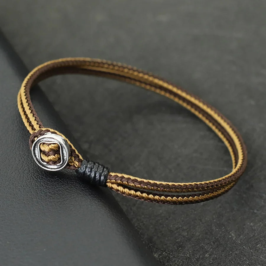 Minimalistisches 2 mm dünnes Seilarmband Unisex Geflochten Geschenkvariante