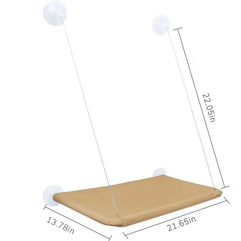 Katze Fenster Hängematte mit Saugnapf Atmungsaktiv Katzennest Haustierbett