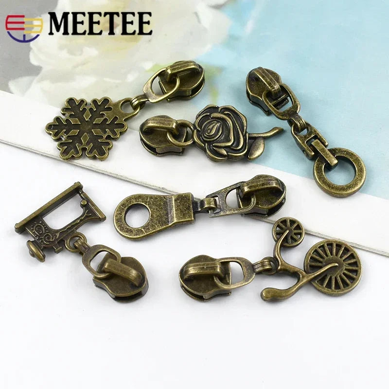 Bronze Reißverschlussschieber für Nylonreißverschlüsse, 5-20 Stück-Yabubest - Home & More
