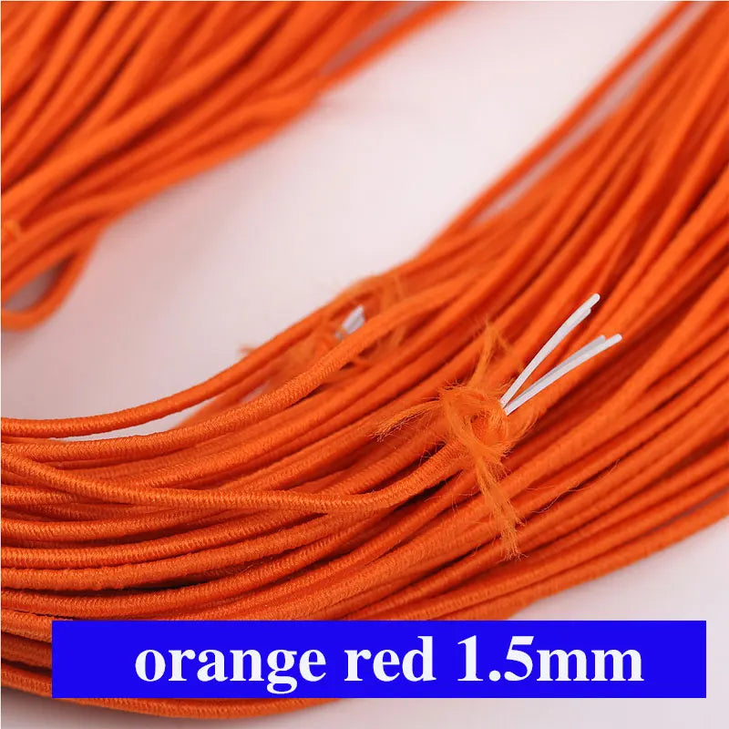 Buntes 1,5mm Gummiband für DIY Nähen Schmuck Bastelprojekte