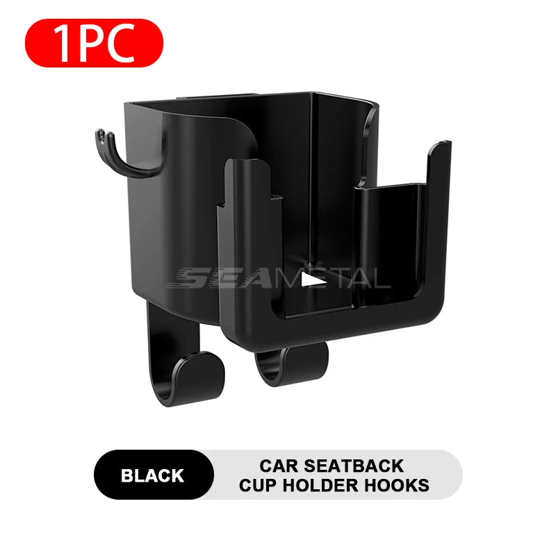 Universal Auto Getränkehalter mit 4 Haken und Telefonhalter