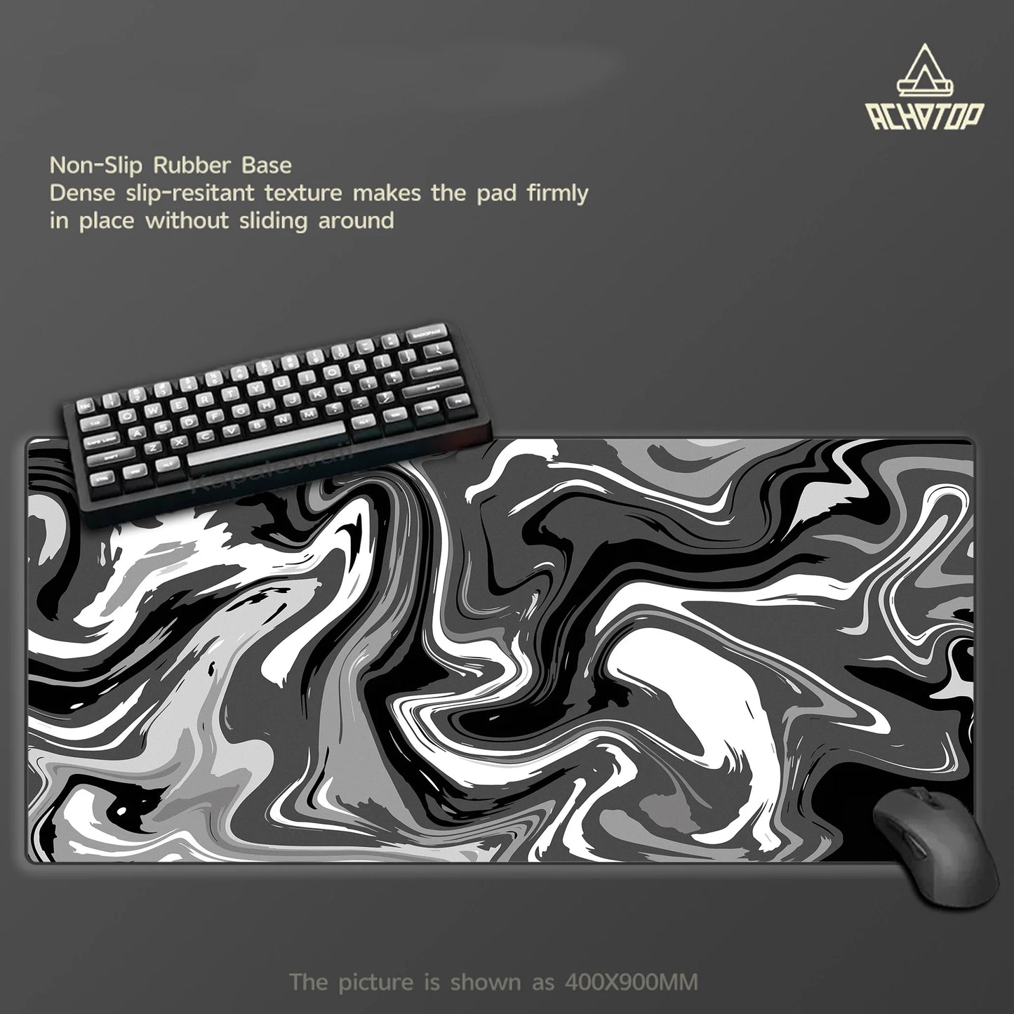 Großes Gaming Mauspad Strata Liquid Line Rutschfest Schreibtischunterlage