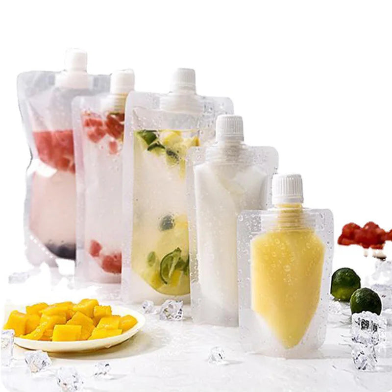 Stand-Up Nachfüllbare Lebensmittelbeutel für Getreide und Flüssigkeiten 5-10 Stück