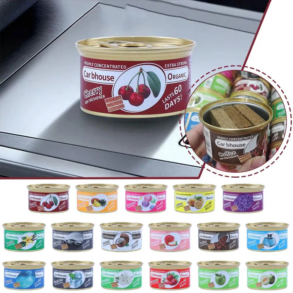 Langlebiger Auto Lufterfrischer Holzblock mit Kaffee Duft Aromatherapie